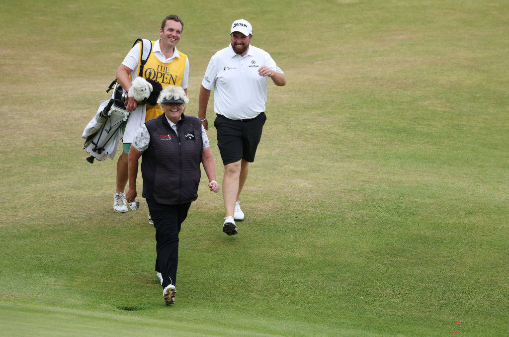 Dame Laura Davies and 2019 Open Champion Shane Lowry
